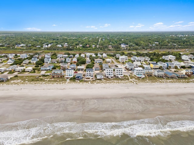 926 E Beach Dr, Oak Island, NC 28465 - aerial perspective of suburban area featuring expansive beach