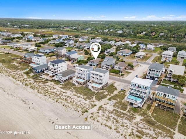 926 E Beach Dr, Oak Island, NC 28465 - aerial perspective of suburban area featuring local beach