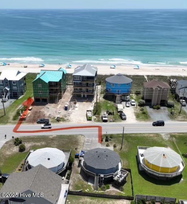 3045 Island Dr, North Topsail Beach, NC 28460 - bird's eye view of unending shoreline