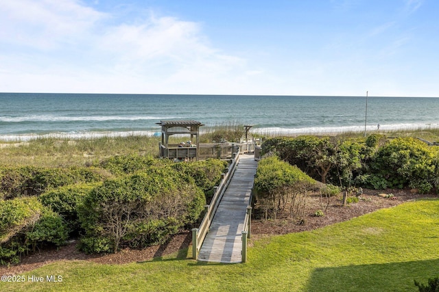 331 Salter Path Rd Unit 211, Pine Knoll Shores, NC 28512 - water view featuring local beach