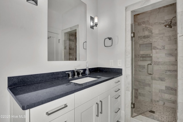 1064 Ocean Ridge Dr, Wilmington, NC 28405 - bathroom with vanity and a stall shower