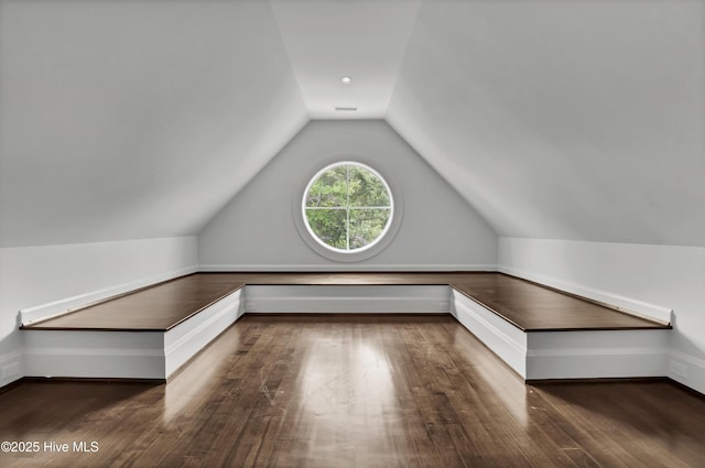 1064 Ocean Ridge Dr, Wilmington, NC 28405 - additional living space featuring wood finished floors, vaulted ceiling, and baseboards