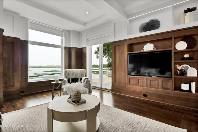 1064 Ocean Ridge Dr, Wilmington, NC 28405 - living room featuring dark wood-style flooring