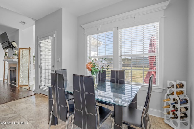 100 Little Acorn Trl, Moyock, NC 27958 - dining room featuring baseboards and tile patterned flooring