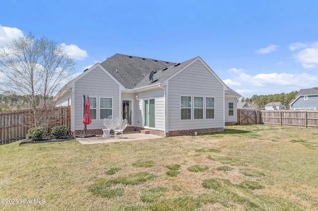 100 Little Acorn Trl, Moyock, NC 27958 - rear view of house featuring a patio and roof with shingles