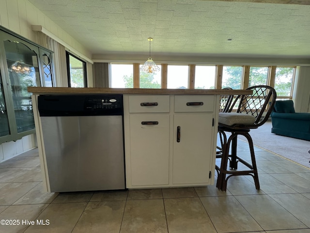 258 Hideaway Rd, Belhaven, NC 27810 - kitchen featuring dishwasher, healthy amount of natural light, and white cabinets