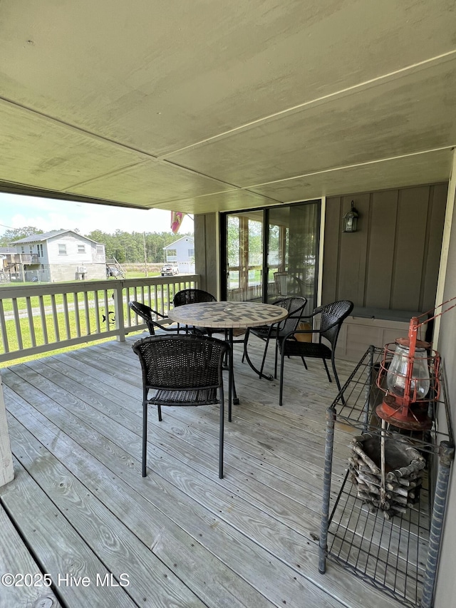 258 Hideaway Rd, Belhaven, NC 27810 - deck featuring outdoor dining area
