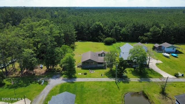 258 Hideaway Rd, Belhaven, NC 27810 - bird's eye view of a heavily wooded area