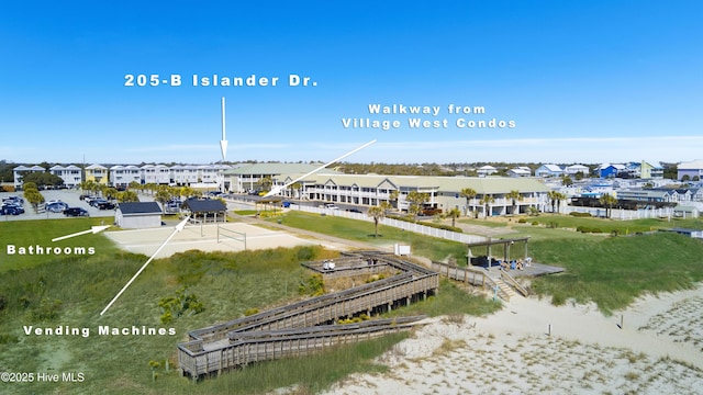 205 Islander Dr Unit B2, Emerald Isle, NC 28594 - aerial perspective of suburban area