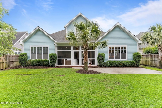 712 Tanbridge Rd, Wilmington, NC 28405 - rear view of property featuring a sunroom
