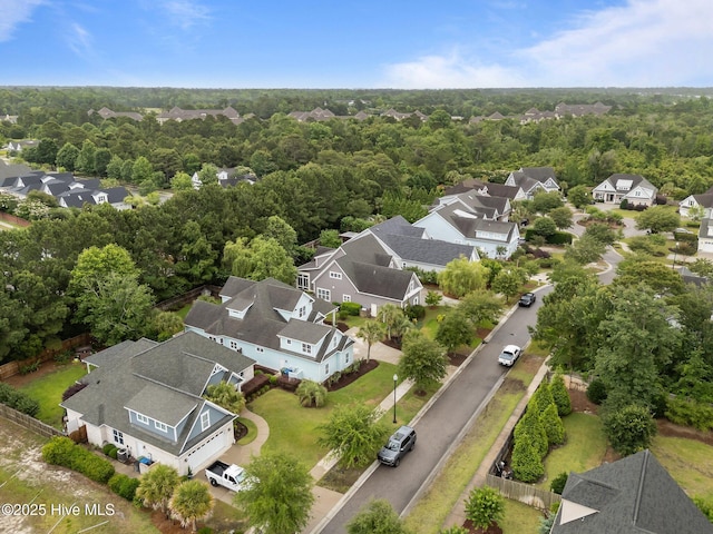 712 Tanbridge Rd, Wilmington, NC 28405 - aerial view of residential area featuring a heavily wooded area
