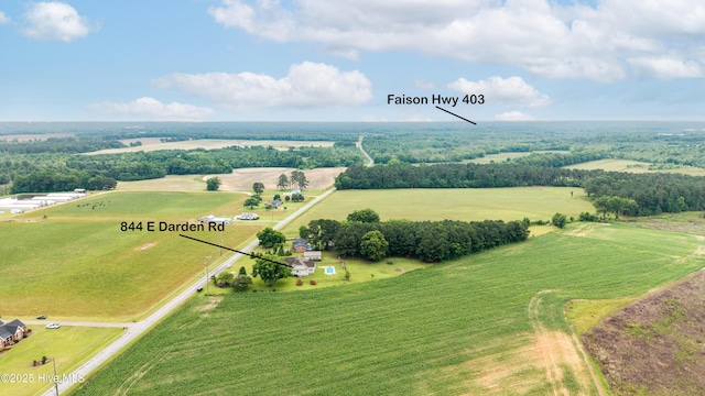 844 E Darden Rd, Faison, NC 28341 - overview of rural landscape with extensive farmland