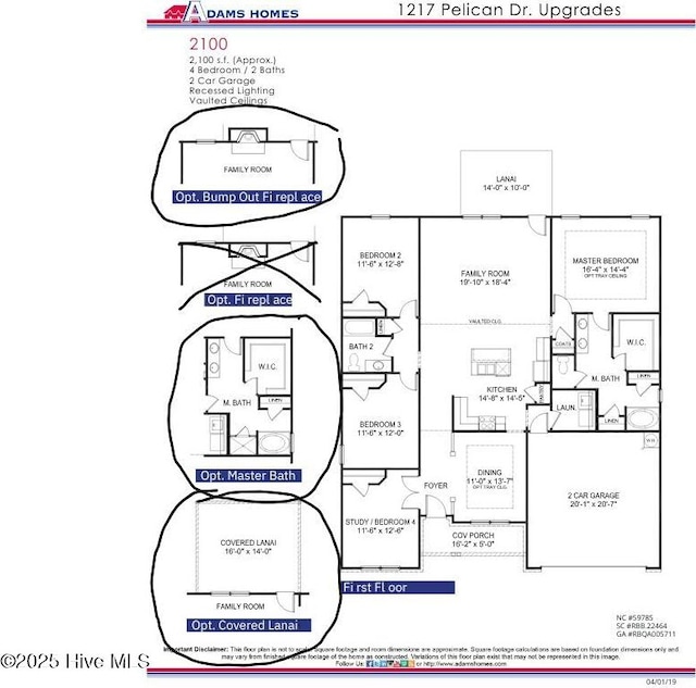 1217 Pelican Dr, New Bern, NC 28560 - floor plan / room layout