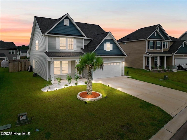 5735 Orchardgrass Rd, Leland, NC 28451 - traditional-style home with driveway, a garage, and a porch