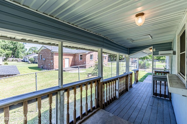 105 Queens Rd, Jacksonville, NC 28540 - wooden deck featuring a residential view