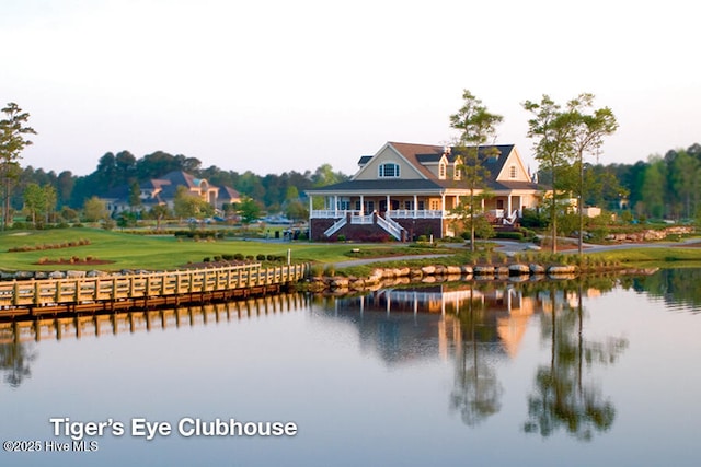 6665 Summerhill Gln SW, Ocean Isle Beach, NC 28469 - water view featuring stairs