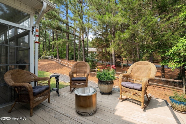 195 Devonshire Ave W, Seven Lakes, NC 27376 - view of wooden terrace