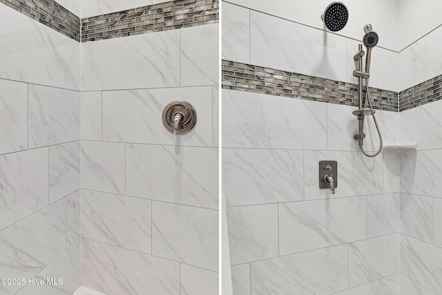 290 Boulder Dr, West End, NC 27376 - bathroom featuring tiled shower