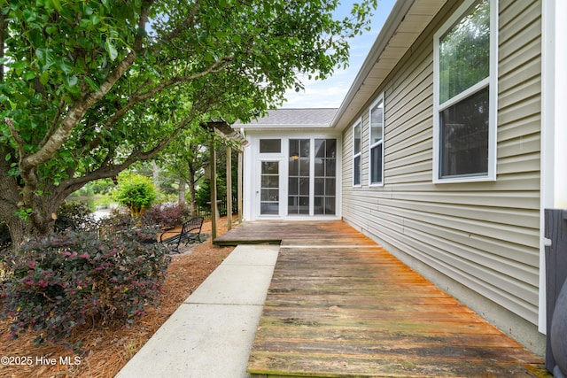 280 Coralstone Ct, Leland, NC 28451 - view of wooden terrace