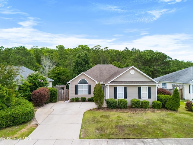 280 Coralstone Ct, Leland, NC 28451 - single story home with concrete driveway