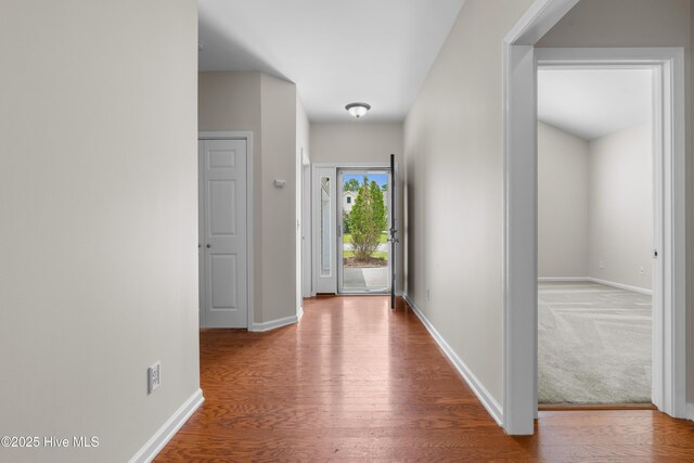 280 Coralstone Ct, Leland, NC 28451 - entryway with wood finished floors and baseboards