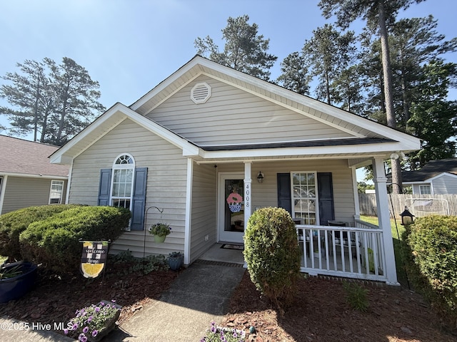 4008 Huntsmoor Ln, Wilson, NC 27896 - view of front of property featuring covered porch