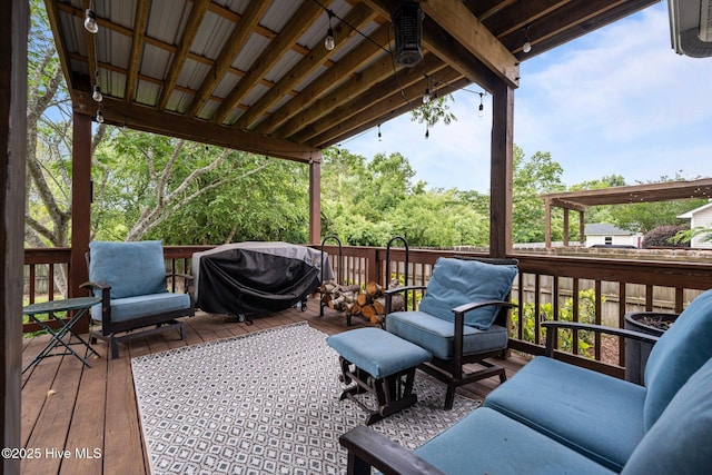 206 Lansing Ct, Jacksonville, NC 28540 - view of wooden terrace