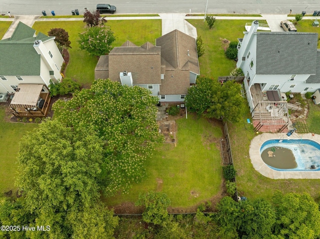 206 Lansing Ct, Jacksonville, NC 28540 - bird's eye view of a pool area