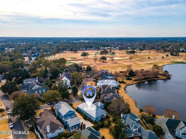 2021 Seawind Ln, Wilmington, NC 28405 - aerial view of residential area featuring a nearby body of water