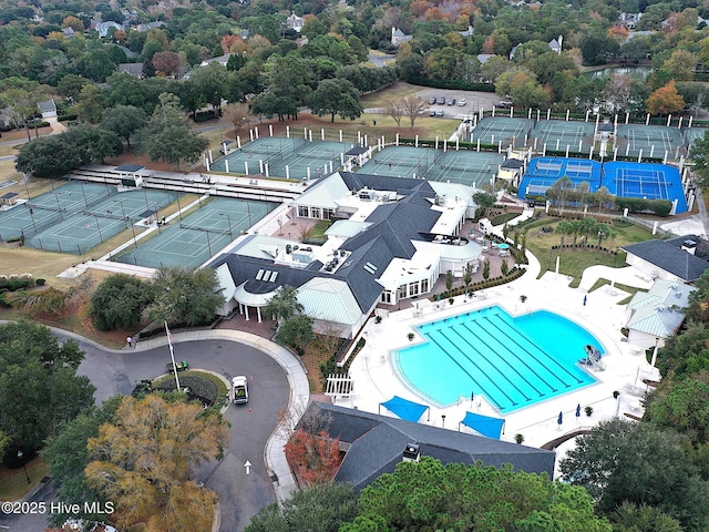 2021 Seawind Ln, Wilmington, NC 28405 - bird's eye view of a pool area