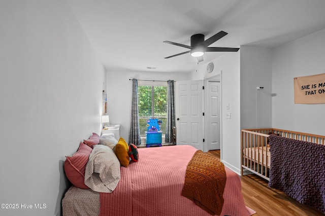 113 Sunshine Ln Unit C8, Winterville, NC 28590 - bedroom with wood finished floors and ceiling fan