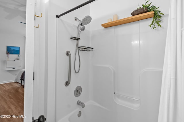 113 Sunshine Ln Unit C8, Winterville, NC 28590 - full bath with shower / bath combo and wood finished floors