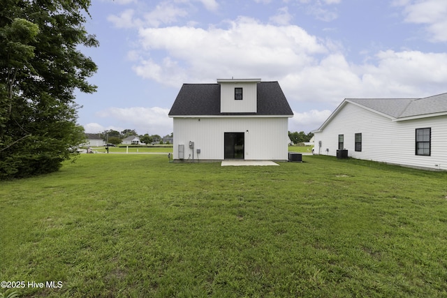 245 Winborne Ln, Edenton, NC 27932 - back of house with a patio, a lawn, and central AC