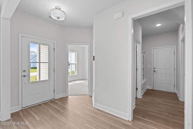 81 Eagle Claw Dr, Calabash, NC 28467 - foyer featuring light wood-style flooring and baseboards