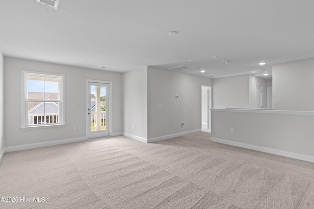 81 Eagle Claw Dr, Calabash, NC 28467 - empty room featuring light carpet, baseboards, and recessed lighting