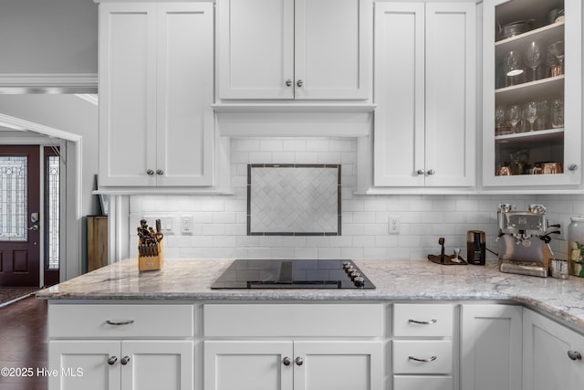 310 White Swan Ct, Wilmington, NC 28412 - kitchen with stainless steel appliances, dark wood finished floors, and white cabinetry