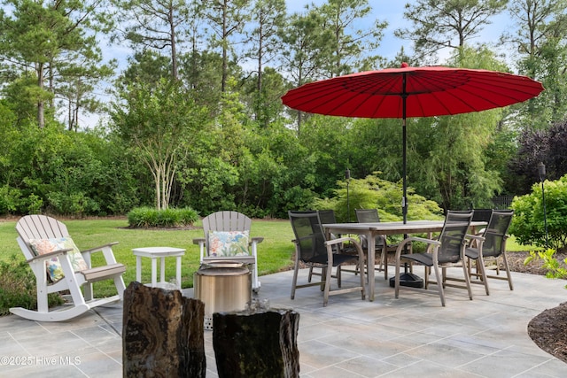 310 White Swan Ct, Wilmington, NC 28412 - view of patio / terrace with view of scattered trees