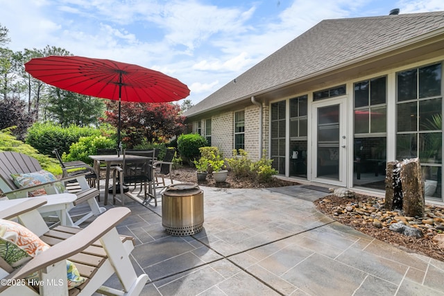 310 White Swan Ct, Wilmington, NC 28412 - view of patio featuring outdoor dining space