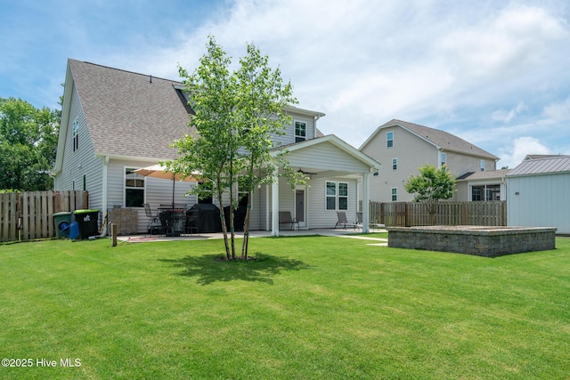 382 Sandy Brook Ct, Supply, NC 28462 - back of property with a patio and roof with shingles