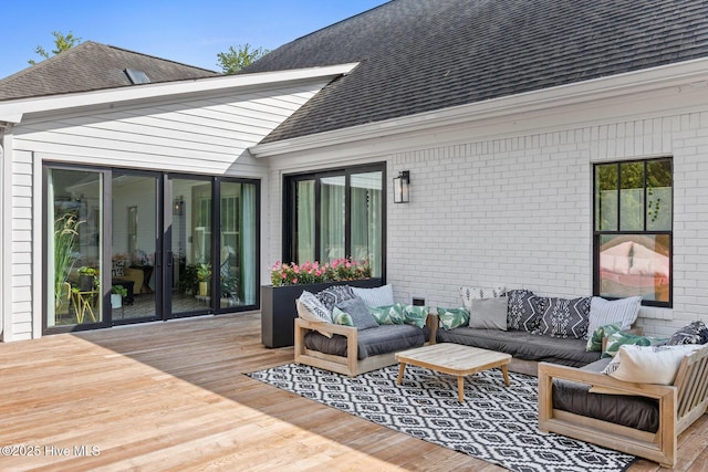 3108 Rivendell Pl, Wilmington, NC 28411 - deck with an outdoor living space