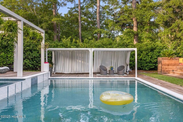 3108 Rivendell Pl, Wilmington, NC 28411 - outdoor pool with view of wooded area