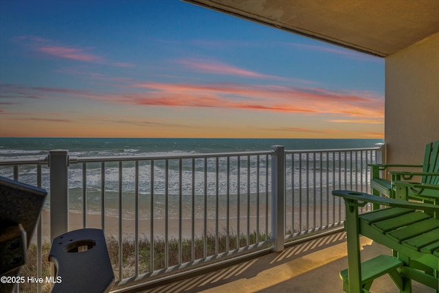 2000 New River Inlet Rd Unit 1208, North Topsail Beach, NC 28460 - balcony featuring view of water and beach