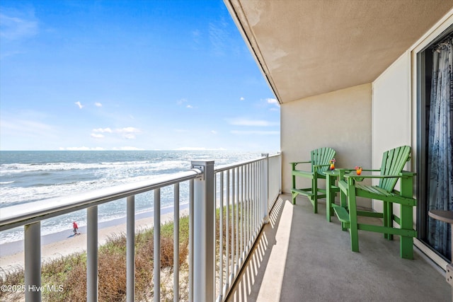 2000 New River Inlet Rd Unit 1208, North Topsail Beach, NC 28460 - balcony featuring view of water and beach