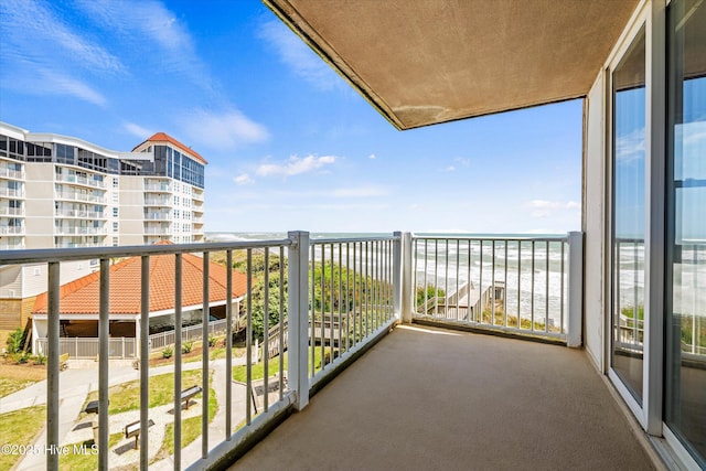 2000 New River Inlet Rd Unit 1208, North Topsail Beach, NC 28460 - balcony featuring a water view