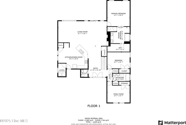 411 Canvasback Ln, Sneads Ferry, NC 28460 - property floor plan