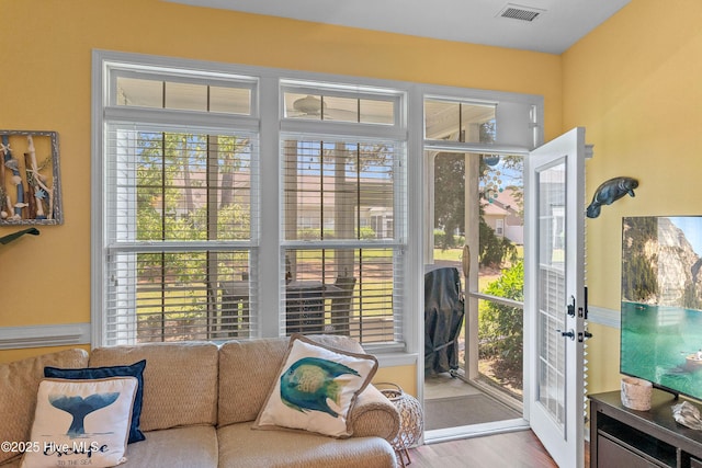 4256 Anderson Dr SE, Southport, NC 28461 - doorway to outside with wood finished floors