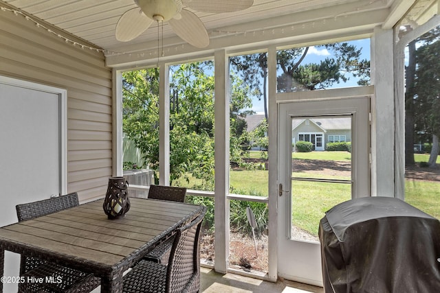 4256 Anderson Dr SE, Southport, NC 28461 - sunroom / solarium with ceiling fan