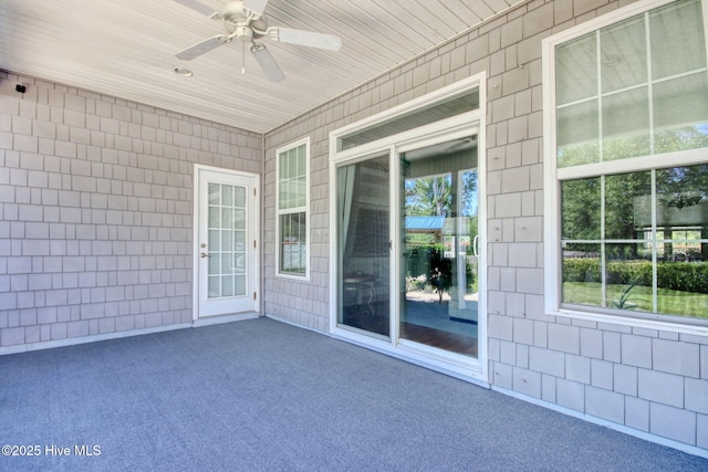 9116 Oak Ridge Plantation Dr, Calabash, NC 28467 - view of patio with ceiling fan