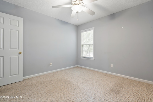 71 Combine Ln SE, Leland, NC 28451 - spare room featuring carpet floors, baseboards, and ceiling fan