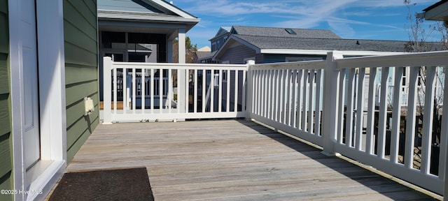 421 30th St, Sunset Beach, NC 28468 - view of wooden deck